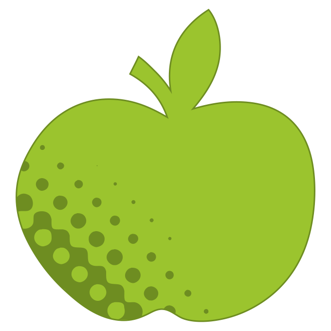 Hochwertige Autotür-Magnetfolie in Apfel-Form